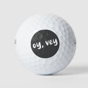 Balles De Golf Oy, Vey Yiddish Dit Simple Typographie Drôle