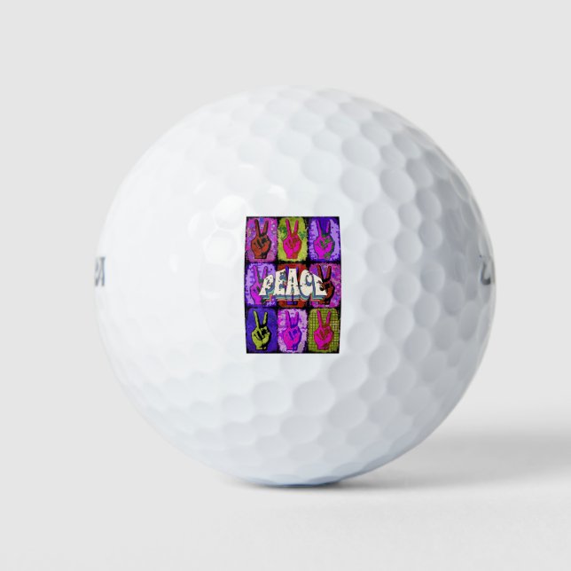 Balles De Golf Paix (Devant)
