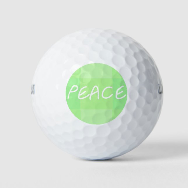 Balles De Golf Paix verte (Devant)