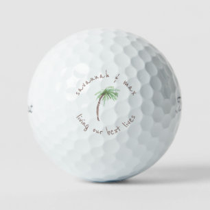 Balles De Golf Palm Tree Vivre nos meilleures vies Nom Titleist P