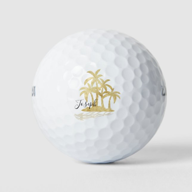 Balles De Golf Palmiers (Devant)