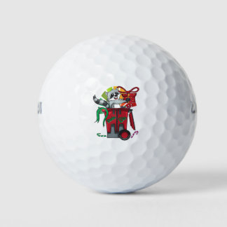 Balles De Golf Panda santa claus cadeaux de Noël racoon