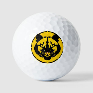 Balles De Golf Panthère noire avec détails artistiques complexes