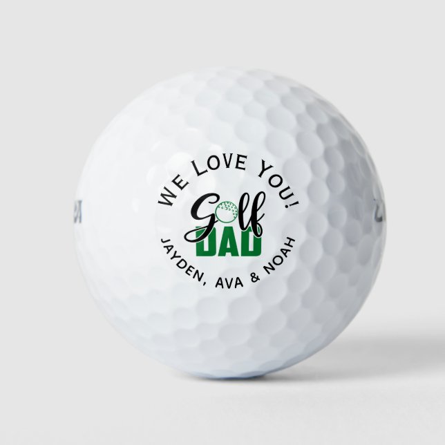 Balles De Golf Papa Golf Vert (Devant)