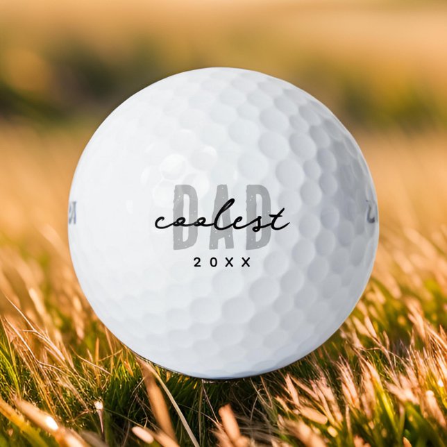 Balles De Golf Papa le plus frais depuis 20XX Moderne Simple Prep (Créateur téléchargé)