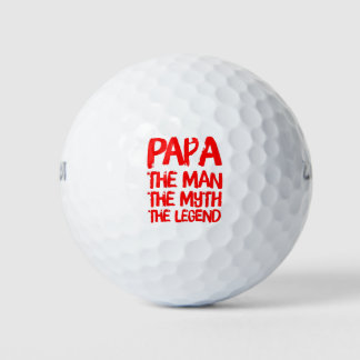 Balles De Golf PaPa L'Homme Le Mythe La Légende