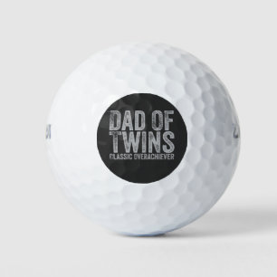 Balles De Golf Papa Of Twins Classic Overachiever Retro Vintage
