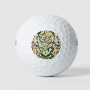 Balles De Golf Papillon Vintage Papillons d'antiquités Motif