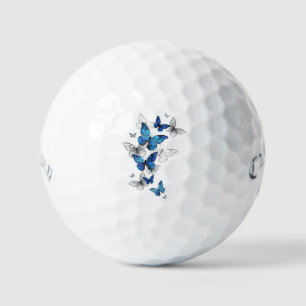 Balles De Golf Papillons volants bleus Morpho