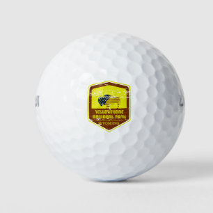 Balles De Golf Parc national de Yellowstone Vintage