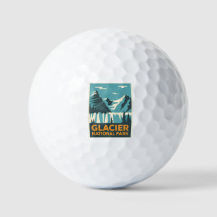 Balles De Golf Parc national du Glacier vintage