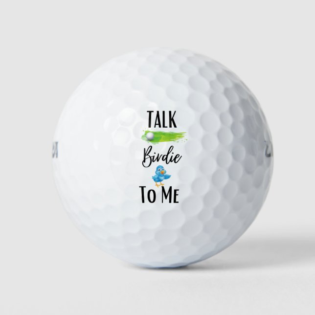 Balles De Golf Parle Birdie à moi Golf Balls (Devant)