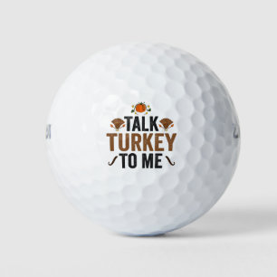 Balles De Golf Parlez de Turquie à moi drôle Thanksgiving cadeau