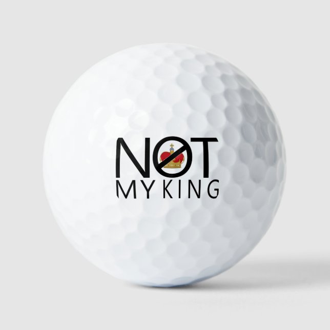 Balles De Golf Pas mon roi (Recto)