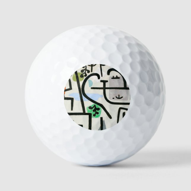 Balles De Golf Paul Klee Rich Harbour Expressionnisme Abstrait (Recto)