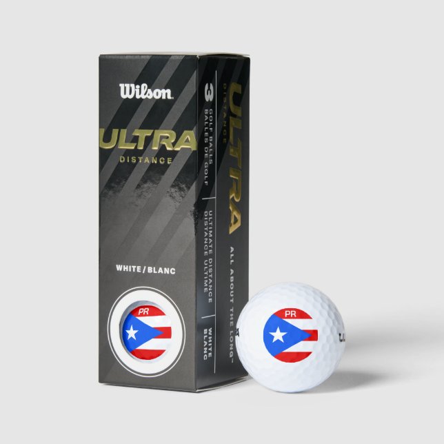Balles De Golf Pavillon de Porto Rico chambre cadeau de golf (Emballage)