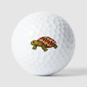 Balles De Golf Pavillon du Maryland Turtle Golf Balls