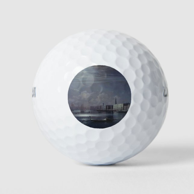 Balles De Golf Paysage nocturne à Venise (ville italienne) (Devant)