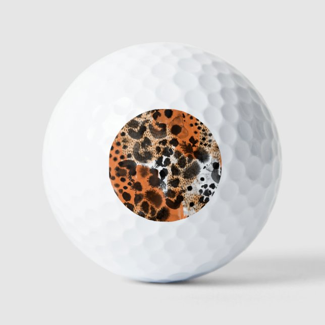 Balles De Golf Peau animale : motif léopard créatif. (Recto)