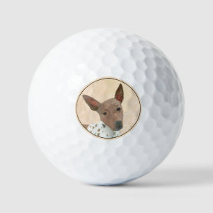 Balles De Golf Peinture américaine sans poil Terrier - Chien Art