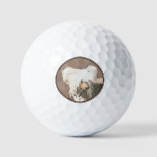 Balles De Golf Peinture Chinoise sans cheveux peint art original 