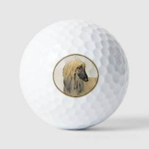 Balles De Golf Peinture de la hache afghane - jolie art original 