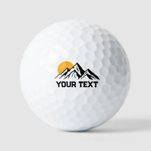 Balles De Golf Peinture de Montagne Personnalisée en Pleine Natur