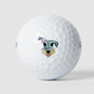 Balles De Golf Peinture de Schnauzer