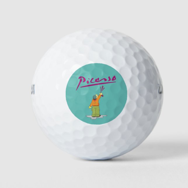 Balles De Golf Peinture par pulvérisation (Devant)