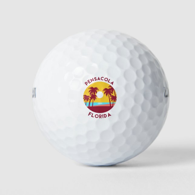 Balles De Golf Pensacola, Floride Paysage de plage (Devant)