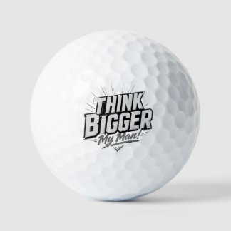 Balles De Golf Pensez plus grand – Conception de mentalité de cro