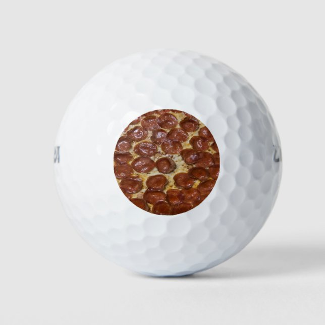 Balles De Golf Pepperoni Pizza (Devant)