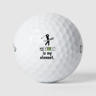 Balles De Golf Periodic Table 'Golf Is My Element' Science Humor