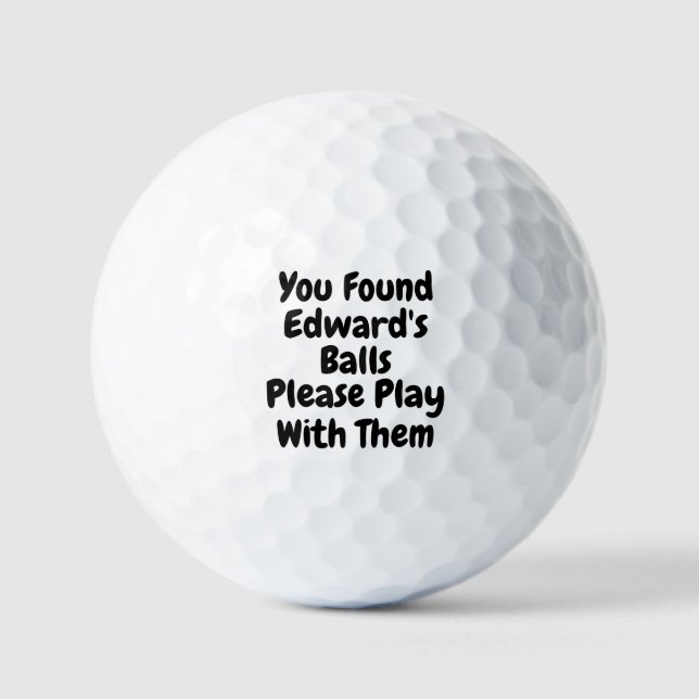 Balles De Golf Personalized Golf Ball Funny Golfer Humor Custom (Recto)