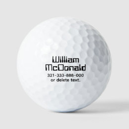 Balles De Golf Personalized Name Golf Balls Template SCI-FI 5