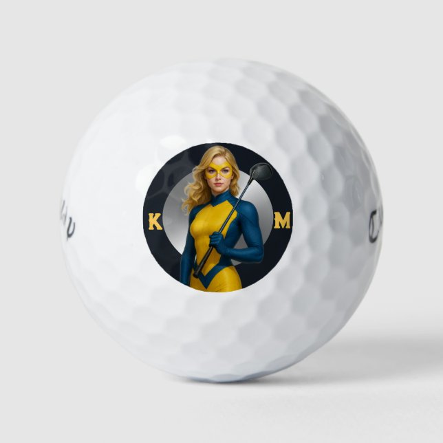 Balles De Golf Personalized Superhero Callaway Warbird Golf Balls (Devant)