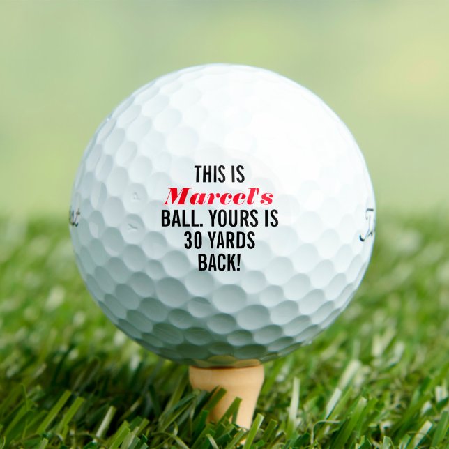 Balles De Golf Personnalisé (Funny personalized golf balls)