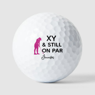 Balles De Golf Personnalisé Age Femmes Golfer Funny Personnalisé