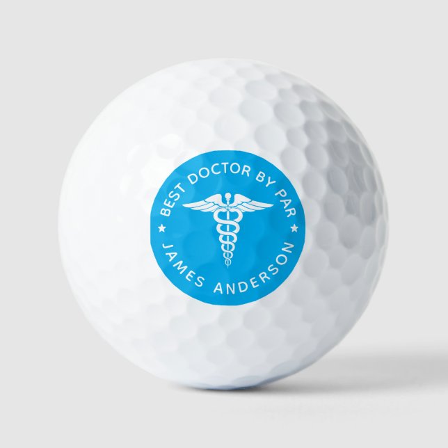 Balles De Golf Personnalisé "Best Doctor by Par Par" (Recto)