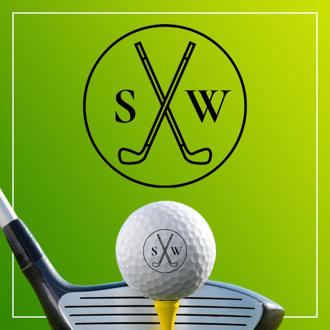 Balles De Golf Personnalisé Créer Votre Propre Golf Monogramme (Créateur téléchargé)
