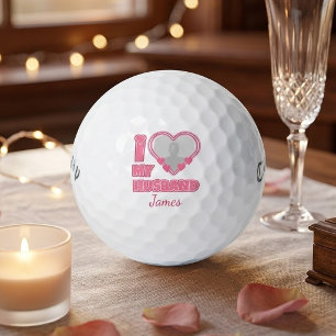 Balles De Golf Personnalisé J'aime mon mari – Ajouter une photo e