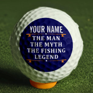 Balles De Golf Personnalisé L'Homme Le Mythe La Légende De La Pêc