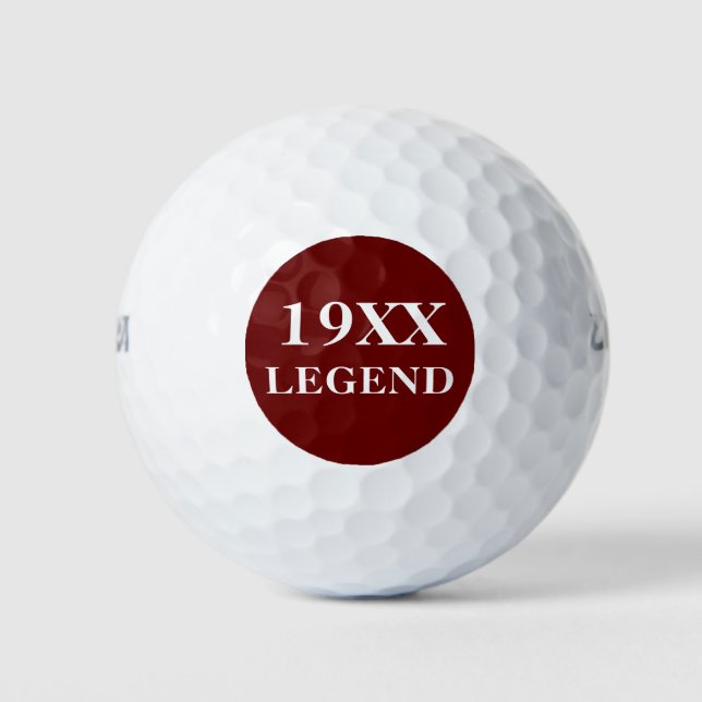 Balles De Golf Personnalisé Père Anniversaire Golfeur N'importe q (Devant)