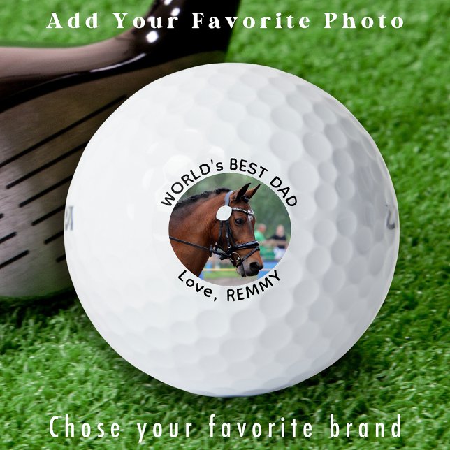 Balles De Golf Personnalisé Photo Moderne Simple Personnalisé Gol (Créateur téléchargé)