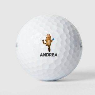 Balles De Golf Personnalisé Tiger Année Cartoon Golf Balls Person
