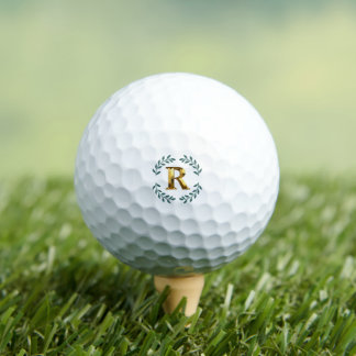 Balles de Golf Personnalisées Alphabet Monogramme 