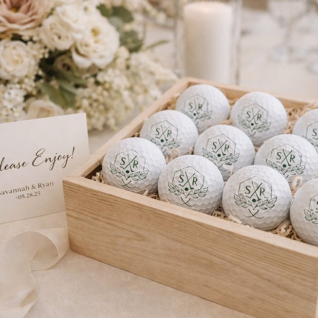 Balles de golf personnalisées avec initiales (Créateur téléchargé)
