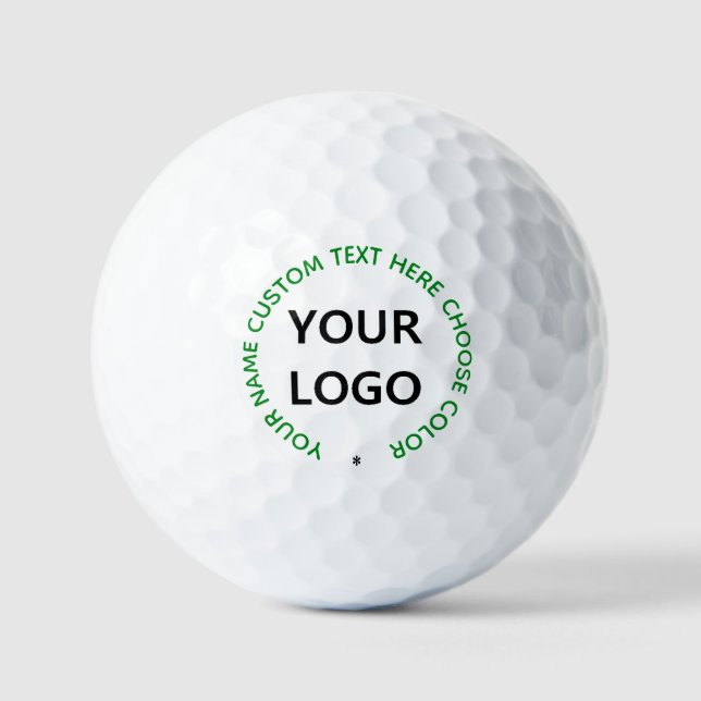 Balles de golf personnalisées avec logo et texte t (Recto)