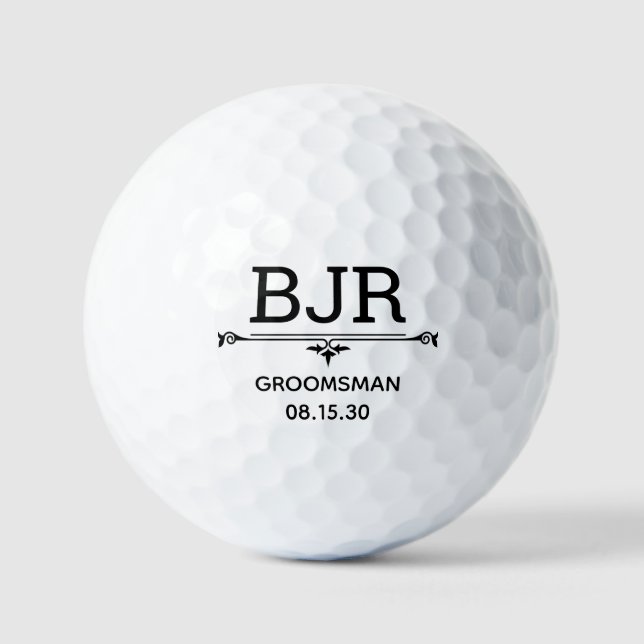 Balles de golf personnalisées pour garçon d'honneu (Recto)