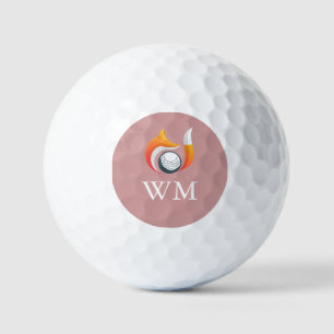 Balles de golf personnalisées Rose Poussière avec 